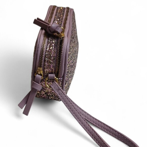 Indigo Dusty Rose Rose Gold Kawaii Glitter Pouch Wristlet - Picture 7 of 9